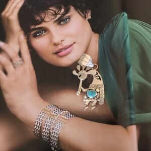 NATIVE MADE & SIGNED Sterling Silver and Turquoise Kokopeli Pendant